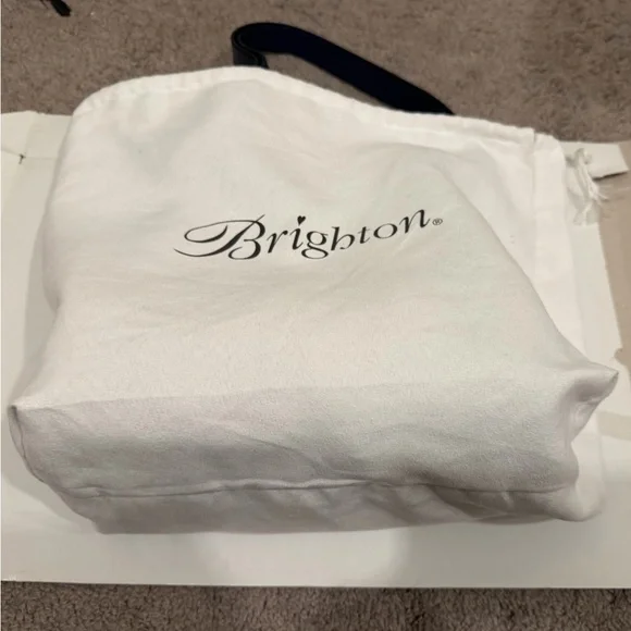 Brighton Navy Blue Leather Women's Tote Interlok - Picture 7 of 7